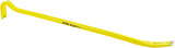 STANLEY Fatmax 55-104 Wrecking Bar, 36 in L, Beveled, Slotted Tip, HCS, Yellow