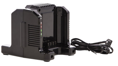 Greenworks Pro Series 2958602AZ Dual-Port Rapid Charger, 80 V, 5 Ah, 8 A Charge, 90 min Charge, Battery Included: No
