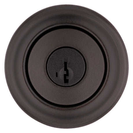 Kwikset Cove Series 400CV-11P-SMT-6AL-RCS Entry Knob, Venetian Bronze, Zinc, KW1 Keyway, Re-Key Technology: Smartkey