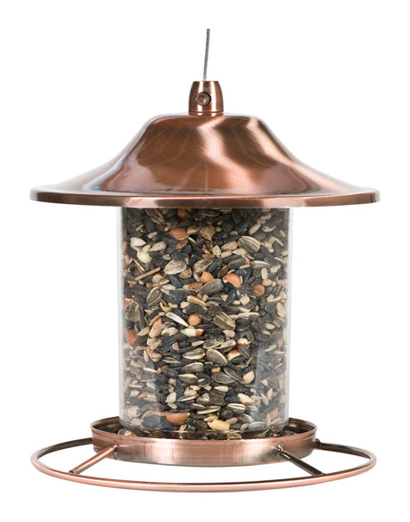 Perky-Pet Wild Bird 2 lb Metal/Plastic Panorama Bird Feeder 1 ports, Pack of 2