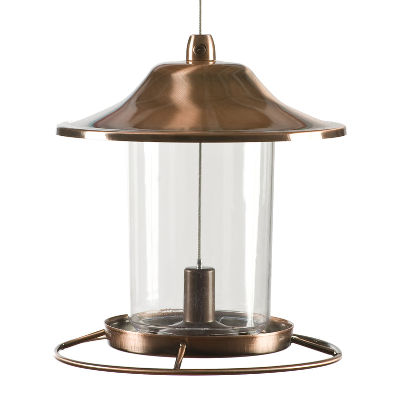 Perky-Pet Wild Bird 2 lb Metal/Plastic Panorama Bird Feeder 1 ports, Pack of 2