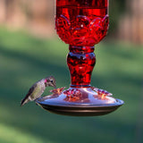 Perky-Pet Hummingbird 24 oz Copper/Glass Antique Bottle Nectar Bird Feeder 4 ports, Pack of 2