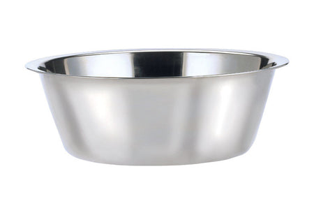 HiLo Silver Plain Stainless Steel 5 qt Pet Dish For Dogs