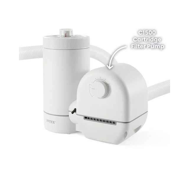 Intex Krystal Clear Above Ground Filter Pump 1500 gal 14.1 in. H X 18.1 in. W X 12.5 in. L