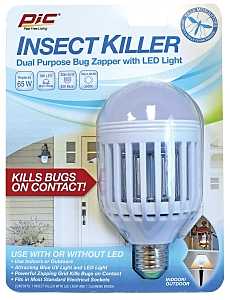 PIC IKC Insect Killer Bulb, 120 V, 65 W, LED Lamp, Ivory