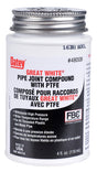 Oatey Great White 48008 Pipe Joint Compound, 4 oz Can, Liquid, White