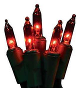 Holiday Bright Lights 201007MBX Light Set, 100-Lamp, Incandescent Lamp, Red Lamp, 46 ft L