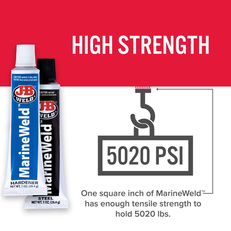 J-B Weld MarineWeld High Strength Automotive Epoxy Paste 1 oz