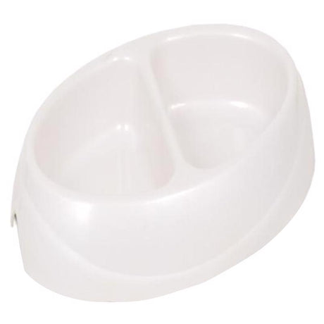 Petmate Assorted Double Diner Plastic 1 cups Pet Bowl For All Pets