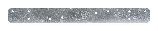 Simpson Strong-Tie ST Series ST12 Strap Tie, 11-5/8 in L x 1-1/4 in W Dimensions, 16 ga, Steel, Galvanized/Zinc, 1/PK, Pack of 100