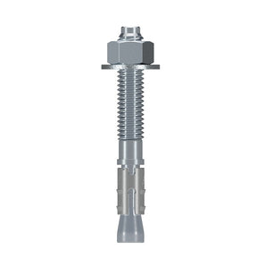 Simpson Strong-Tie Strong-Bolt 2 STB2-37300P1 Wedge Anchor, 3/8 in Dia, 3 in OAL, Carbon Steel, Zinc, Pack of 15