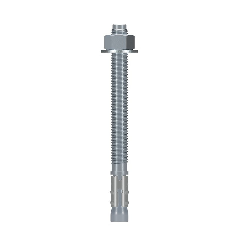 Simpson Strong-Tie Strong-Bolt 2 STB2-62700P1 Wedge Anchor, 5/8 in Dia, 7 in OAL, Carbon Steel, Zinc, Pack of 10
