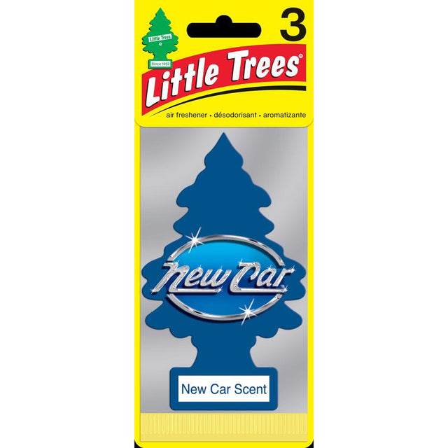 Little Trees New Car Scent Scent Car Air Freshener Solid 3 pk, Pack of 8