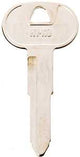 Hy-Ko 11010B56 Key Blank, Brass, Nickel, B56 Key Number, Pack of 10