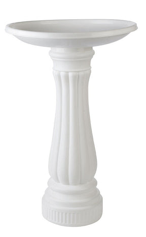 Union Products White Plastic 25 in. Bird Bath, Pack of 6