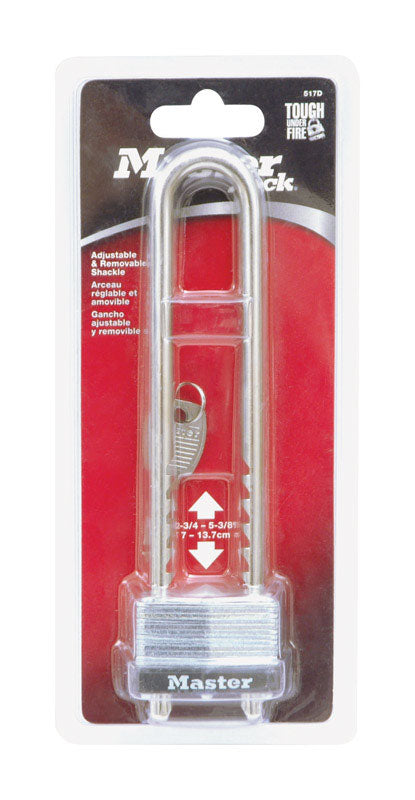 Master Lock 1-3/4 in. W Steel Warded Locking Warded Padlock