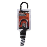 Keeper Black/White Flat Bungee Cord 24 in. L X 0.14 in. 1 pk