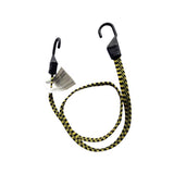 Keeper Black/Yellow Flat Bungee Cord 48 in. L X 0.14 in. 1 pk