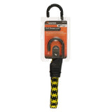 Keeper Black/Yellow Flat Bungee Cord 48 in. L X 0.14 in. 1 pk