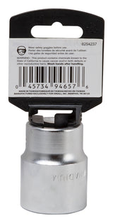 Vulcan MT-SS6038 Drive Socket, 1-3/16 in Socket, 3/4 in Drive, 12-Point, Chrome Vanadium Steel, Chrome