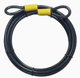 Master Lock 72DPF Looped End Cable, 3/8 in W Body, Steel Shackle