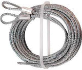 Prime-Line GD 52100 Aircraft Cable, 1/8 in Dia, 12 ft L, 2155 lb Working Load, Carbon Steel, Galvanized