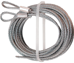 Prime-Line GD 52100 Aircraft Cable, 1/8 in Dia, 12 ft L, 2155 lb Working Load, Carbon Steel, Galvanized