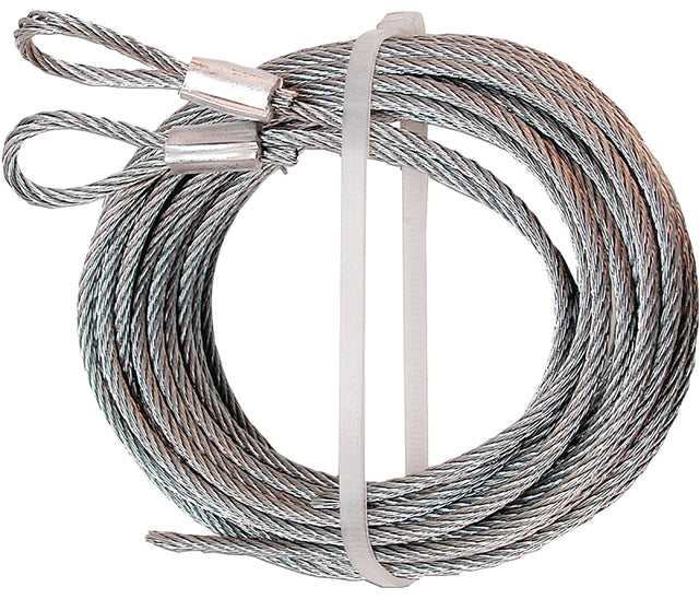 Prime-Line GD 52100 Aircraft Cable, 1/8 in Dia, 12 ft L, 2155 lb Working Load, Carbon Steel, Galvanized