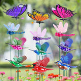 Exhart WindyWings Assorted Plastic 16 in. H X 4 in. W Planter Stake, Pack of 24