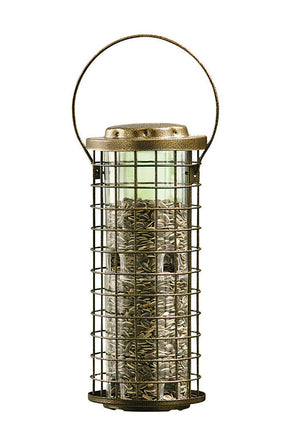 Perky-Pet Squirrel Stumper Wild Bird 3 lb Metal/Plastic Twist-Lock Lid Bird Feeder 8 ports, Pack of 2
