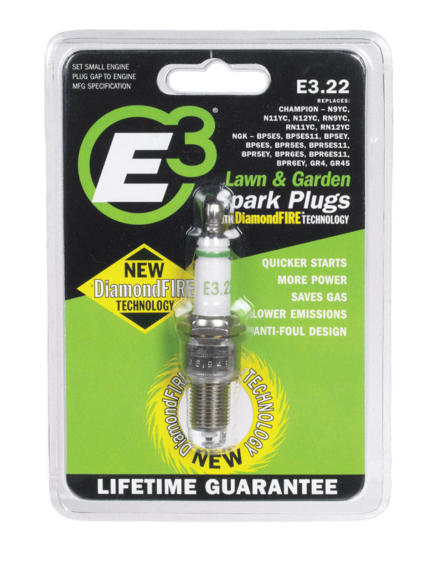 E3 Lawn and Garden Spark Plug E3.22, Pack of 6