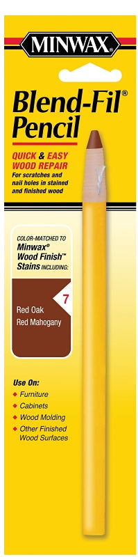 Minwax 110076666 Wood Filler Pencil, Solid, Red Mahogany/Red Oak, #7