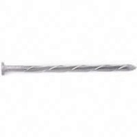 National Nail 00004152 Siding Nail, 8d, 2-1/2 in L, Steel, Galvanized, Flat Head, Round, Spiral Shank, 50 lb