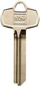 Hy-Ko 11010BE8 Key Blank, Brass, Nickel, For: Best Cabinet, House Locks and Padlocks, BE8 Key Number, Pack of 10