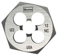 Irwin Hanson 9444 Machine Screw Die, 1/2-13 Thread, UNC Thread, Right Hand Thread, HCS