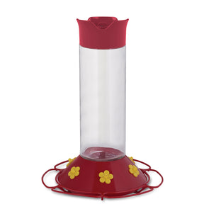 Perky-Pet Hummingbird 30 oz Glass/Plastic Nectar Bird Feeder 6 ports, Pack of 2