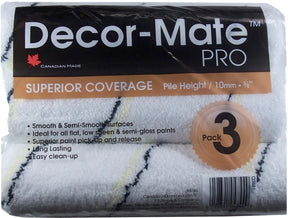 Simms 4744 Roller Cover, 10 mm Thick Nap, 240 mm L, Microfiber Fabric Cover