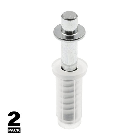Prime-Line N 6700 Door Pivot, 3/8 in Dia Base, 1 in H Base, Plastic