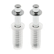 Prime-Line N 6700 Door Pivot, 3/8 in Dia Base, 1 in H Base, Plastic