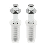 Prime-Line N 6700 Door Pivot, 3/8 in Dia Base, 1 in H Base, Plastic