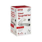 Lambro 1373W Wall Hood Vent Kit, Plastic, White, Includes: (1) 4 x 11 in Aluminum Snap Lock Tail Pipe, 10/PK