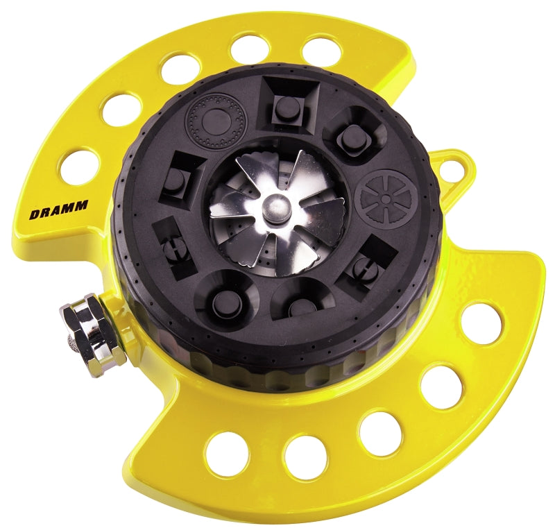 Dramm 15023 Turret Sprinkler, 250 to 575 sq-ft, Plastic/Zinc