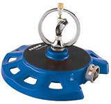 Dramm 15075 Spinning Sprinkler, Blue, 1100 sq-ft, Pop-Up Nozzle Trajectory, Spray Nozzle, Aluminum/Plastic/Zinc