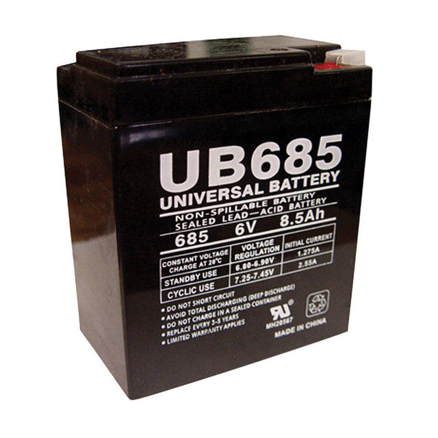 Universal Power Group UB685 8.5 Ah 6 V Lead Acid Battery, Pack of 2