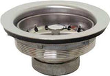 Plumb Pak PP20208 Basket Strainer, Stainless Steel, Chrome, For: 3-1/2 in Dia Opening Kitchen Sink
