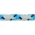 Samson 435026805030 XLS3 Yacht Braid, 13/32″ (10mm) x 500', White w/Blue Tracer