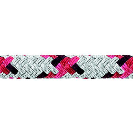 Samson 435026405030 XLS3 Yacht Braid, 13/32″ (10mm) x 500', White w/Red Tracer
