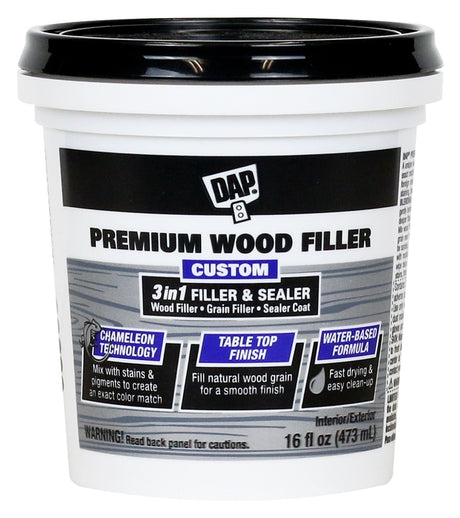 DAP 7079800550 Premium Wood Filler, Paste, Off-White, 16 oz