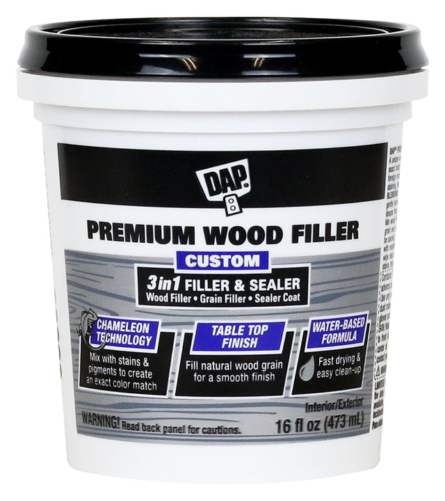 DAP 7079800550 Premium Wood Filler, Paste, Off-White, 16 oz