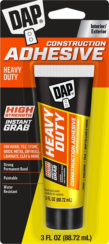 DAP 7079800160 Construction Adhesive, Neutral, 3 oz